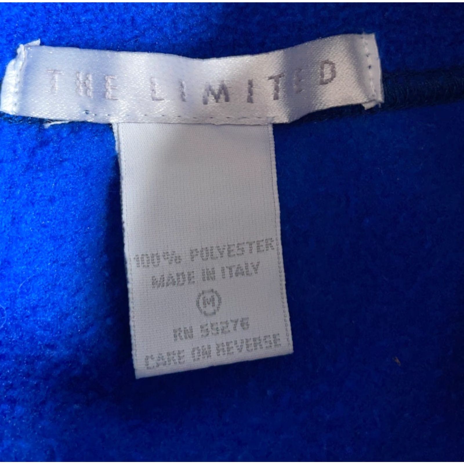 Vintage VINTAGE The Limited Sweatshirt Pullover Mock Neck Embroidered Fleece Women's Medium Blue Size M / US 6-8 / IT 42-44 - 3 Thumbnail