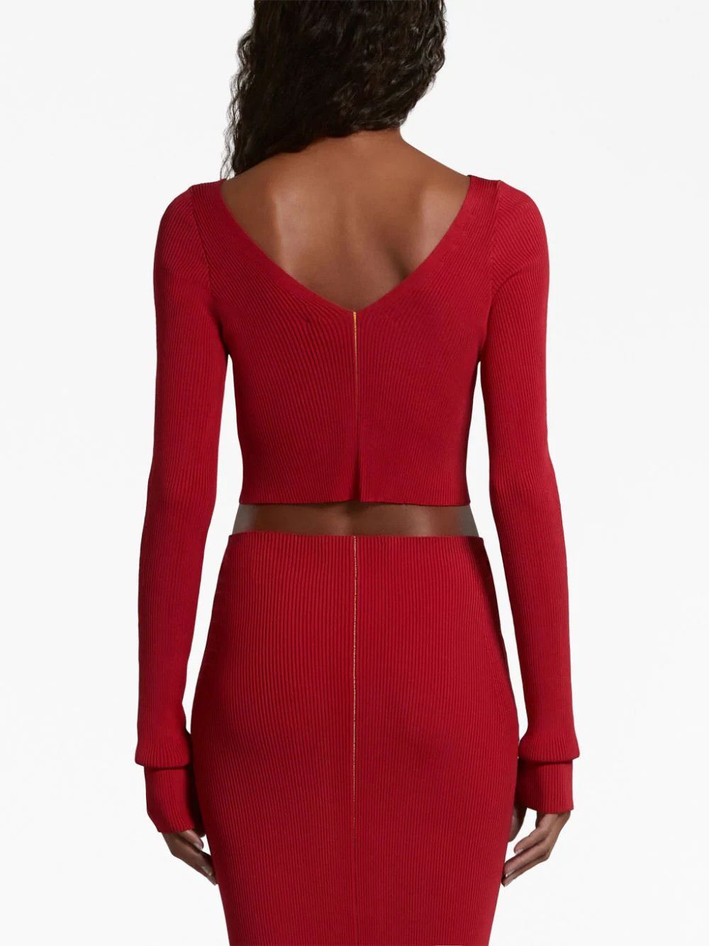Marni o1w1db10824 V-Neck Jumper in Red Size XL / US 12-14 / IT 48-50 - 4 Thumbnail