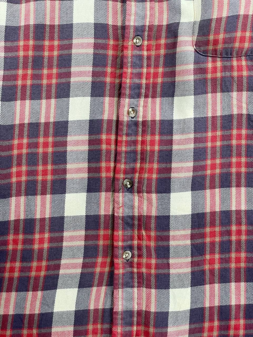 Vintage × Woolrich Woolen Mills Vintage Woolrich Single Pocket Red Plaid Button Ups Shirt Size US L / EU 52-54 / 3 - 8 Thumbnail