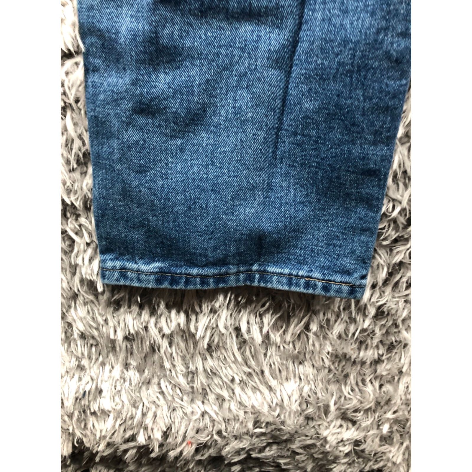 Wrangler Wrangler Mid Blue Denim Jeans 42x32 Mens Straight Regular Waist 5-Pocket Rugged Wear Denim Jeans Baggy Casual Trending Mens Size US 42 / EU 58 - 7 Thumbnail