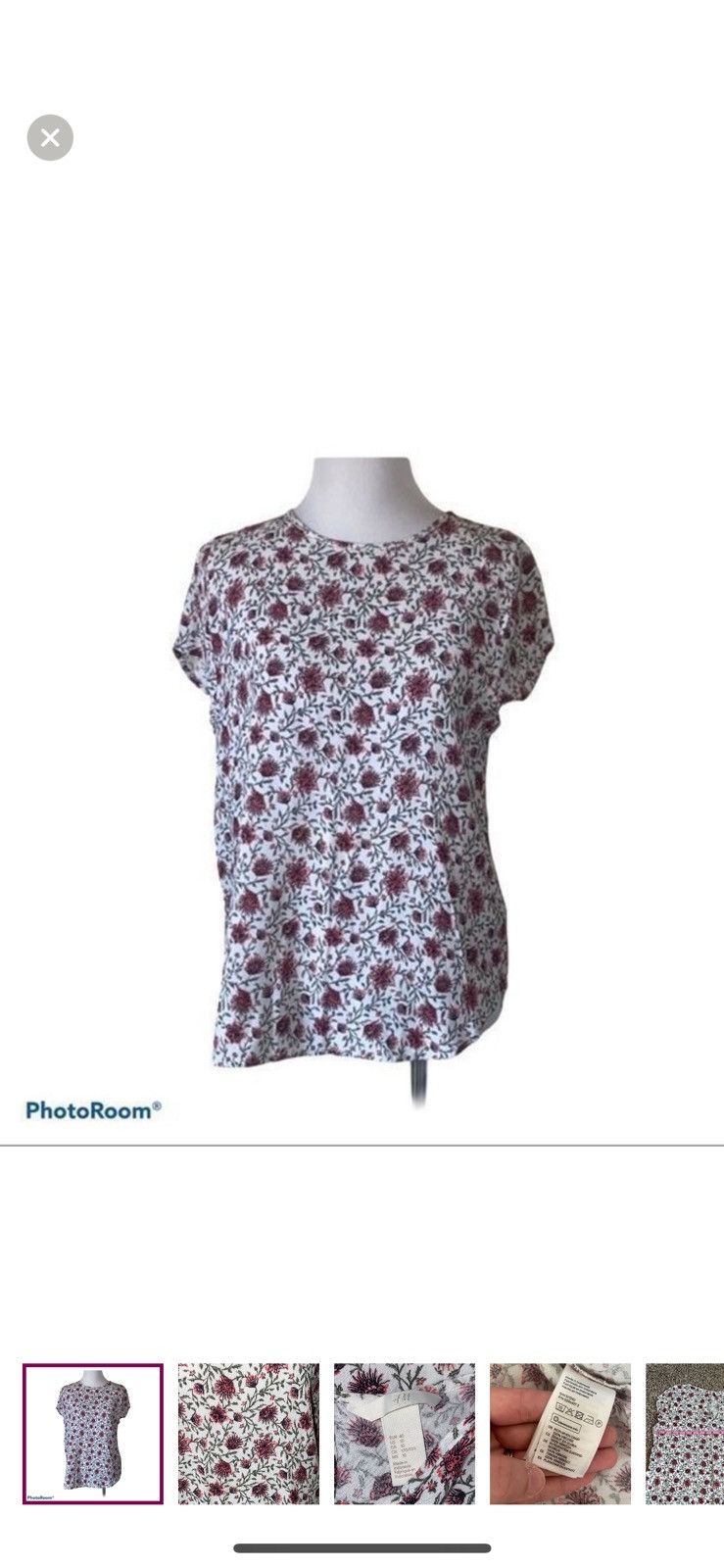 H&M H&M floral blouse size 10 Size L / US 10 / IT 46 - 1 Thumbnail