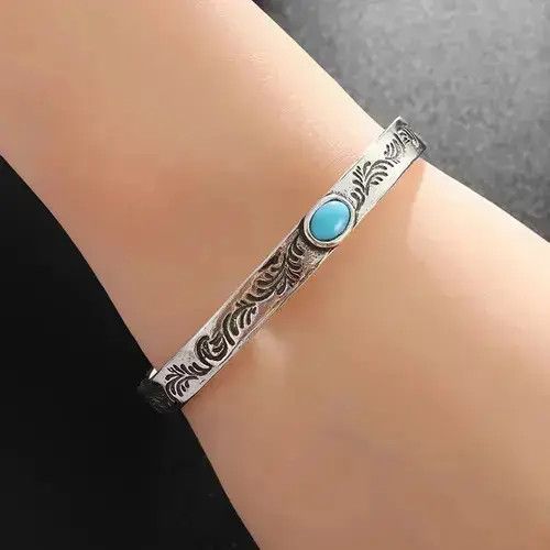 Jewelry Vintage Turquoise Bracelet Size ONE SIZE - 2 Thumbnail