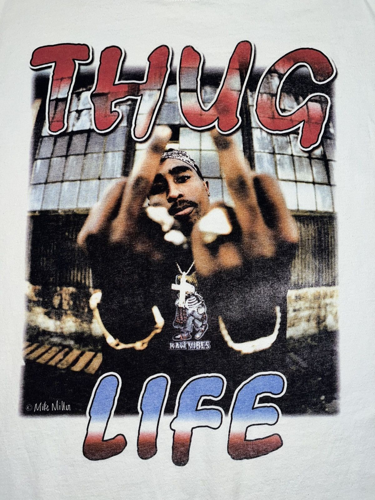 Rap Tees Tupac THUG LIFE 2Pac Rap Hiphop Tee Size US L / EU 52-54 / 3 - 2 Thumbnail