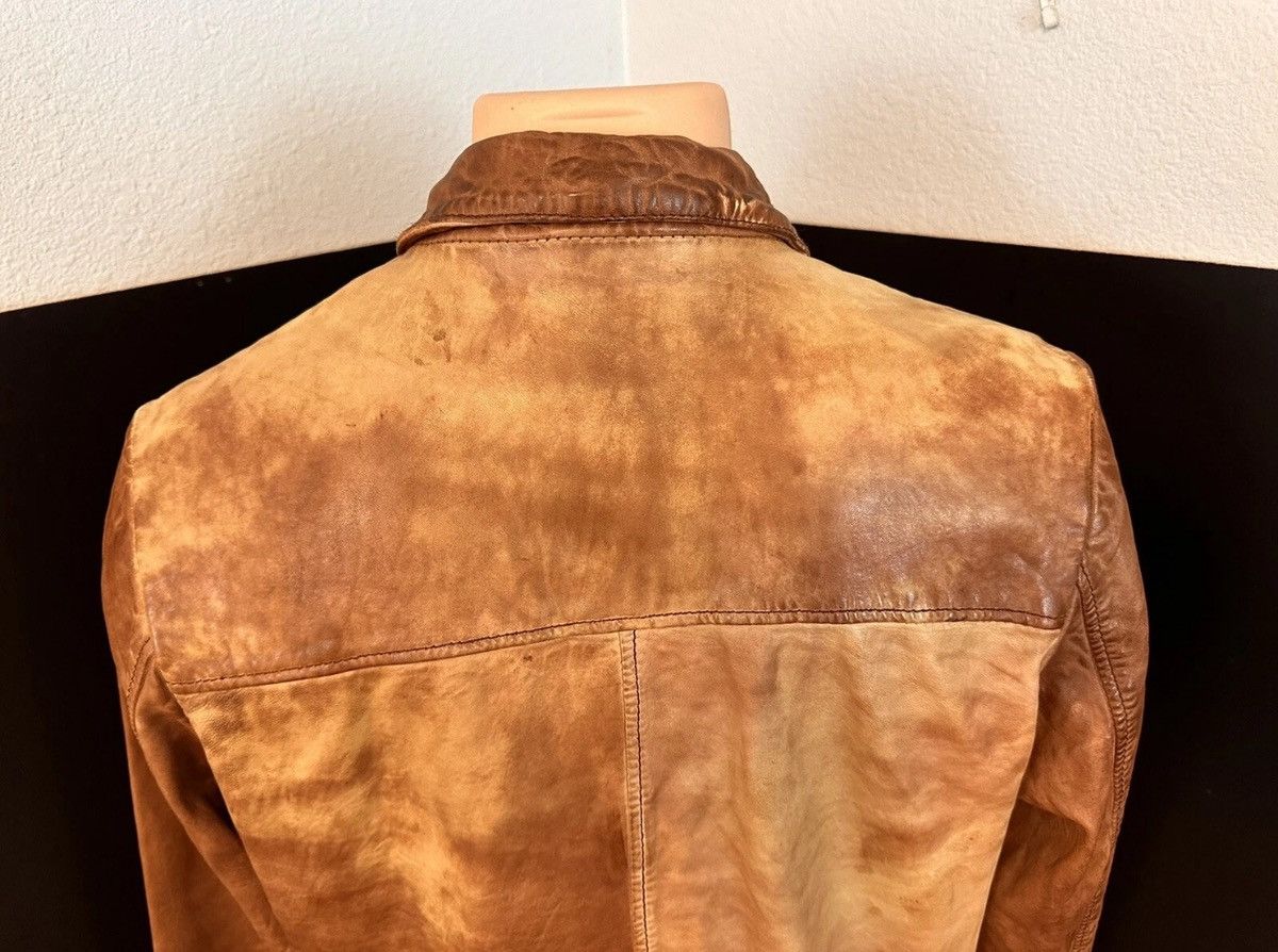 Lee LEE Re-print Distressed, Brown, Leather Bomber Jacket Lg Size US L / EU 52-54 / 3 - 8 Thumbnail