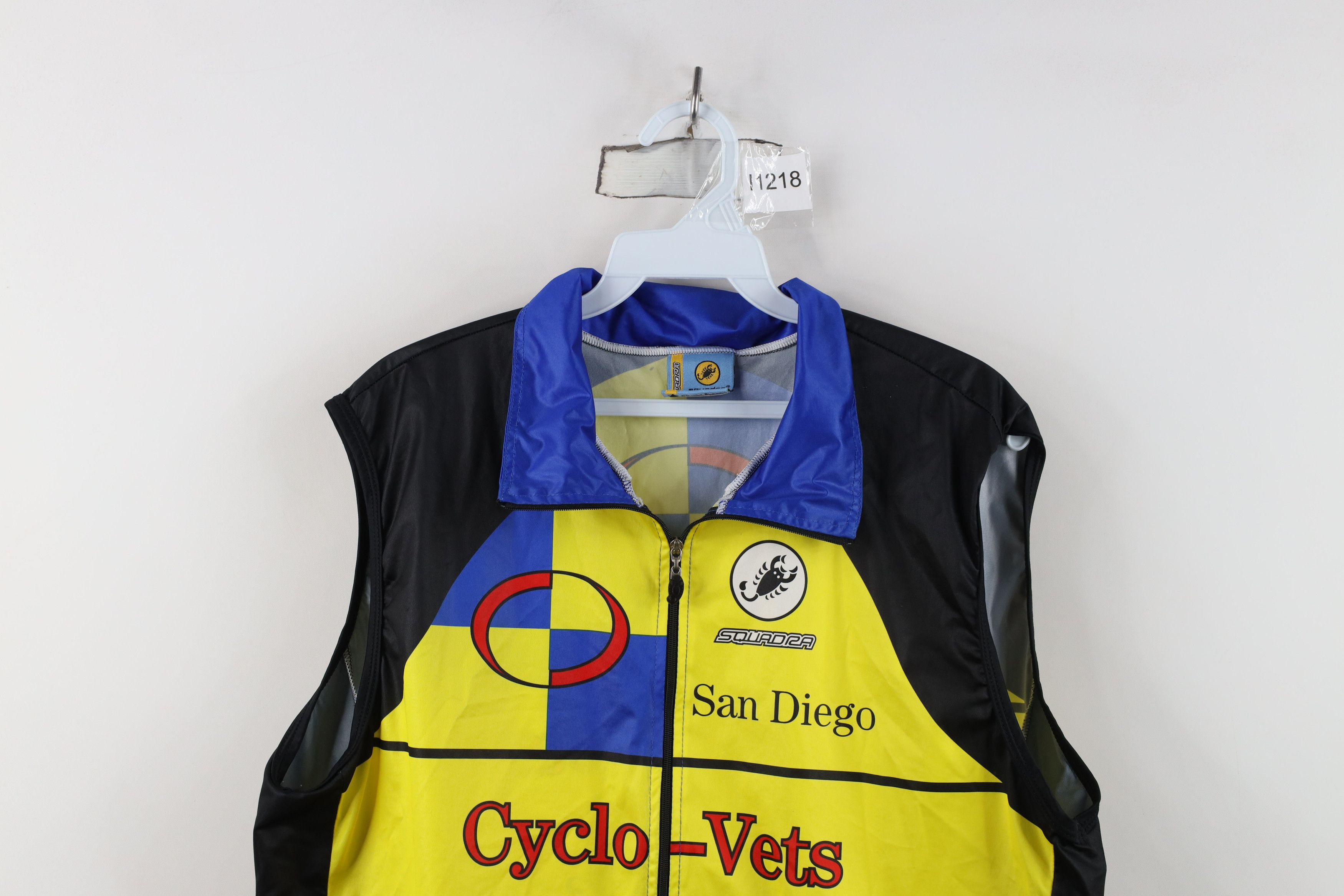 Vintage Squadra Team Division Cycle-Vets Full Zip Cycling Jersey USA Size US XL / EU 56 / 4 - 2 Thumbnail