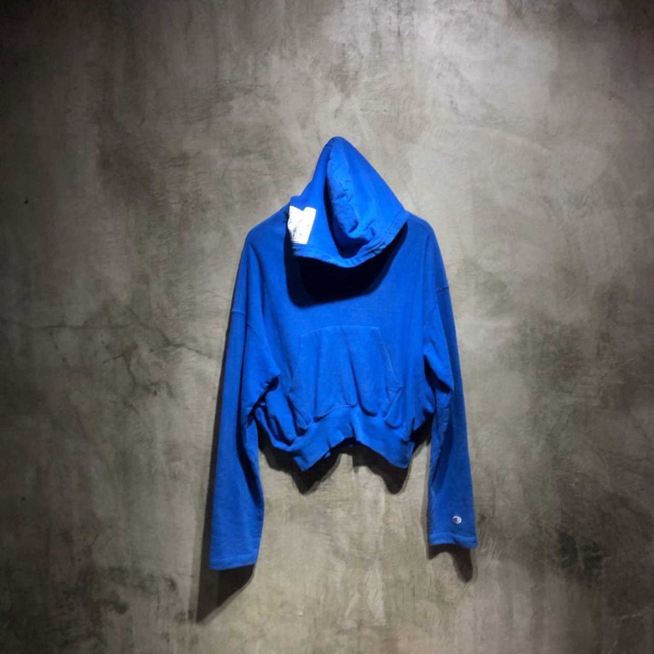 Champion blue cropped hoodie online