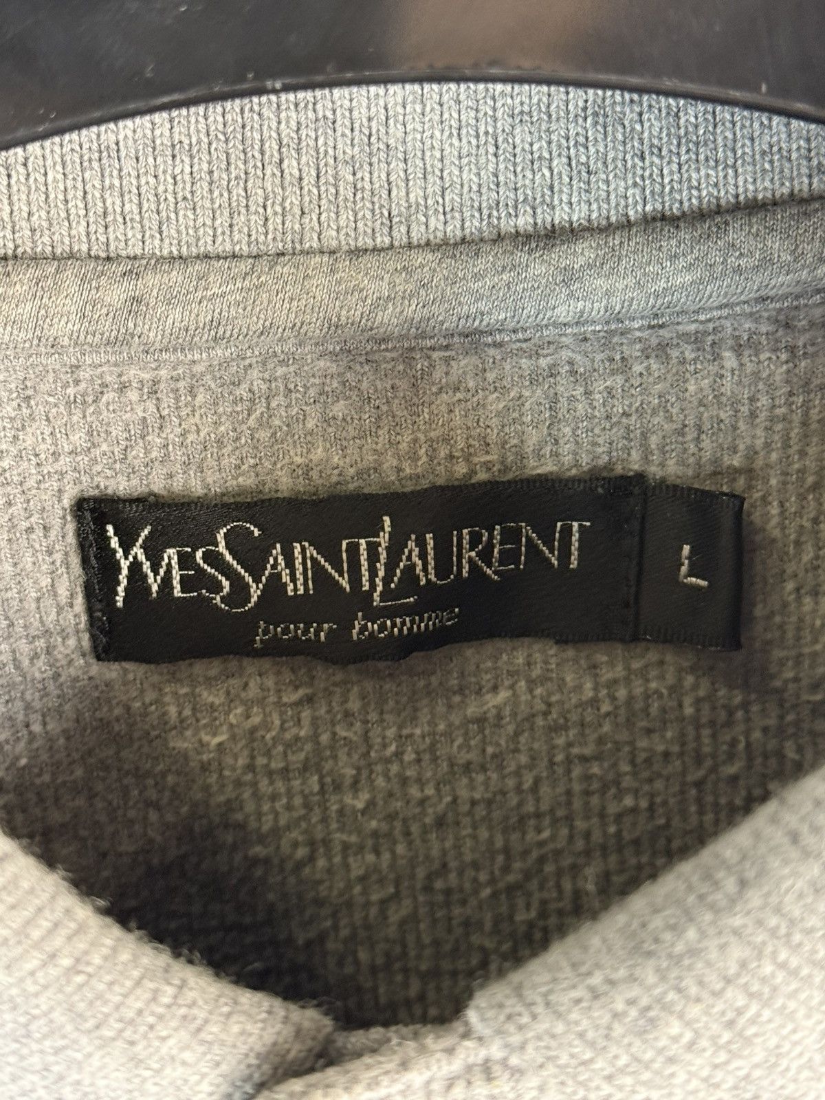 Yves Saint Laurent 90’s YSL Sweatshirt 1/4 Button YSL Sweater Size US L / EU 52-54 / 3 - 7 Thumbnail