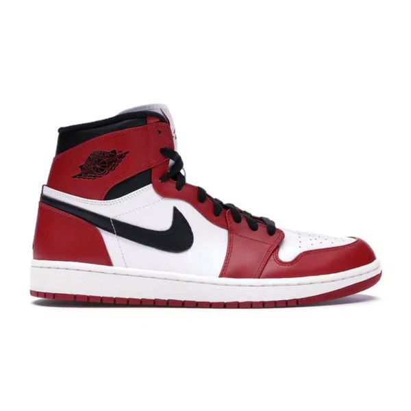 image of Jordan Brand 1 High Chicago (2013) Shoes in Varsity Red/Black/Sail, Men's (Size 9)