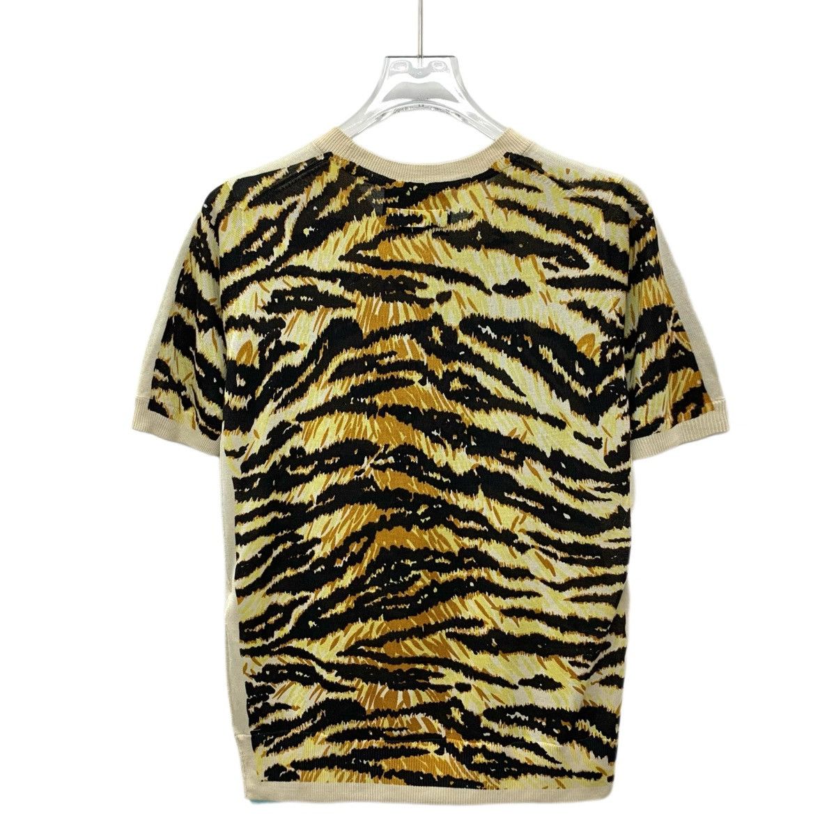 Dolce & Gabbana Dolce & Gabbana Tiger Print Silk Short Sleeve T-Shirt K26WX Size L / US 10 / IT 46 - 2 Thumbnail