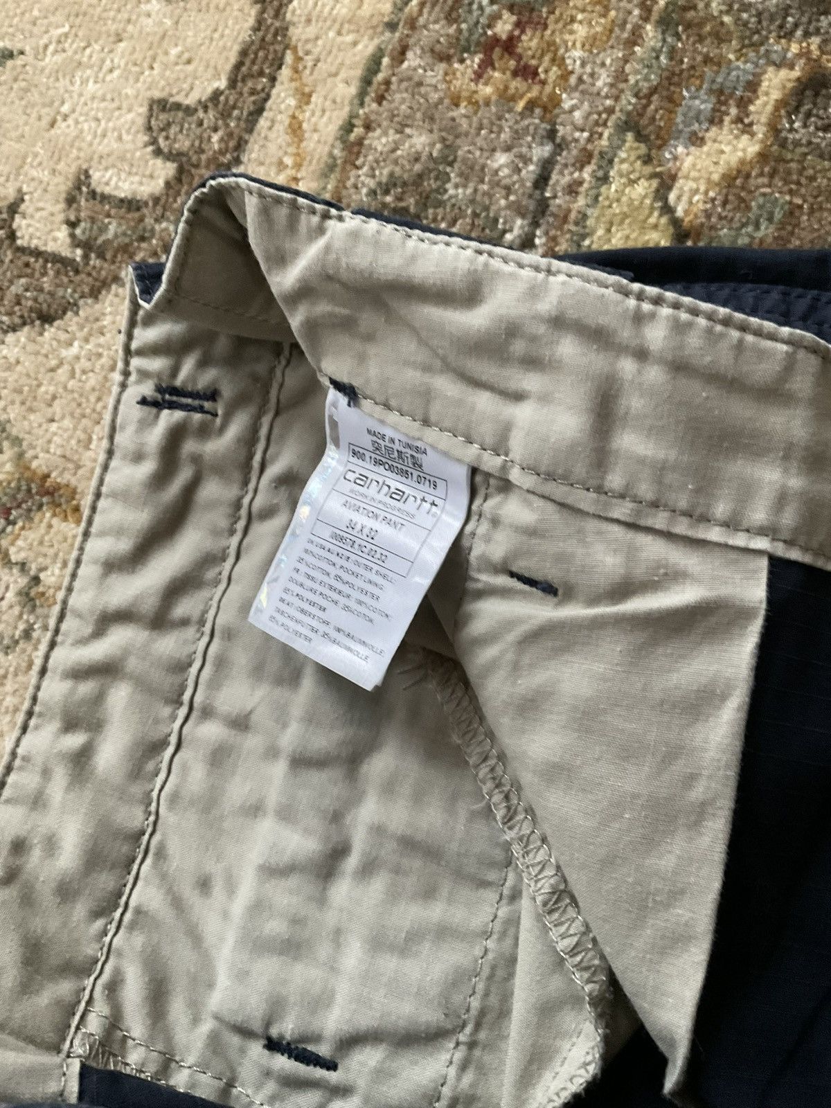 Carhartt Wip Navy Aviation Pants Size US 34 / EU 50 - 2 Thumbnail
