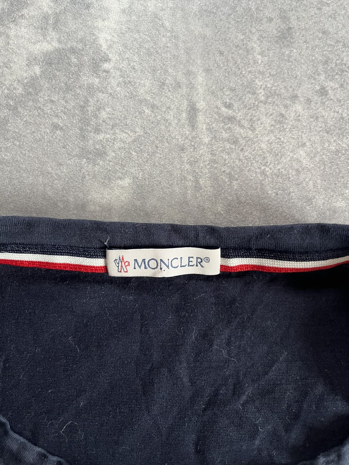 Moncler Moncler Maglia Patch Logo Navy Blue Pocket Tee L XL Size US XL / EU 56 / 4 - 7 Thumbnail