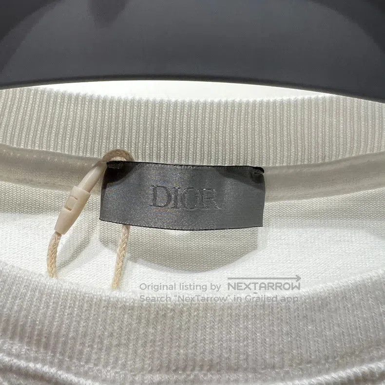 Dior Dior White logo embroidered short sleeves Size XXS / US 00 / IT 34 - 3 Thumbnail