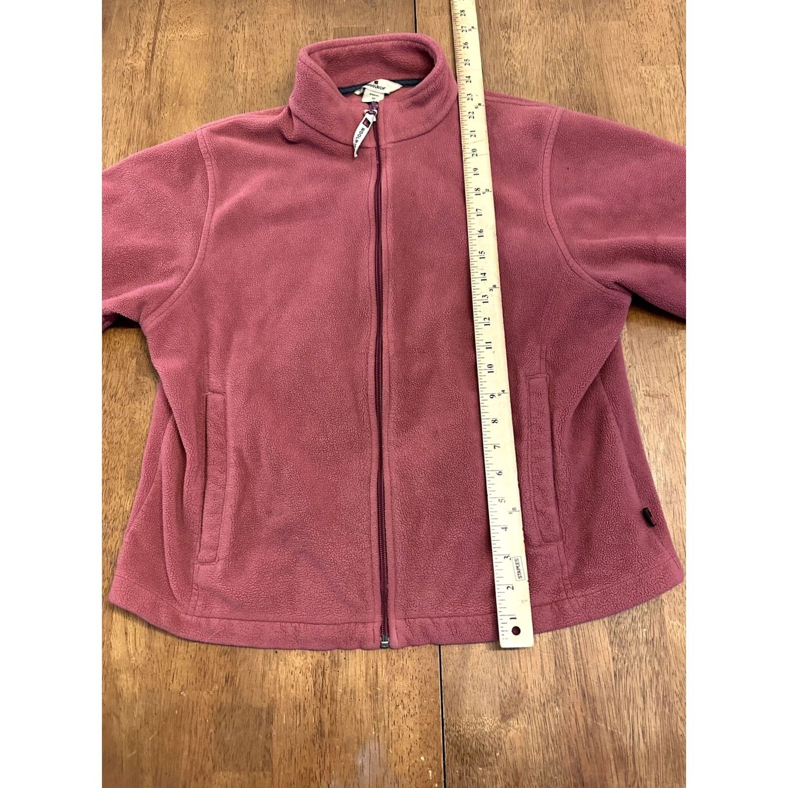 Vintage Woolrich Womens Full Zip Fleece Jacket Medium Red Size M / US 6-8 / IT 42-44 - 6 Thumbnail
