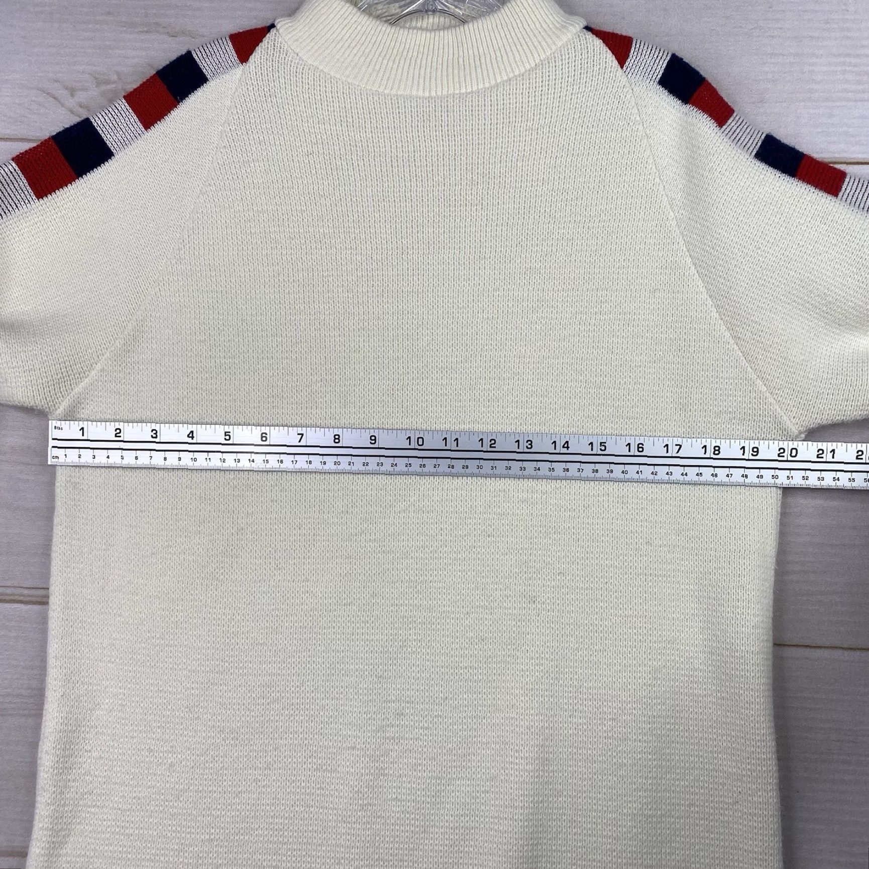 Vintage VINTAGE Jersild Sweater Mens L Ivory Heraldic Crest Motif Preppy Ski Mock Neck 60s Size US L / EU 52-54 / 3 - 5 Thumbnail