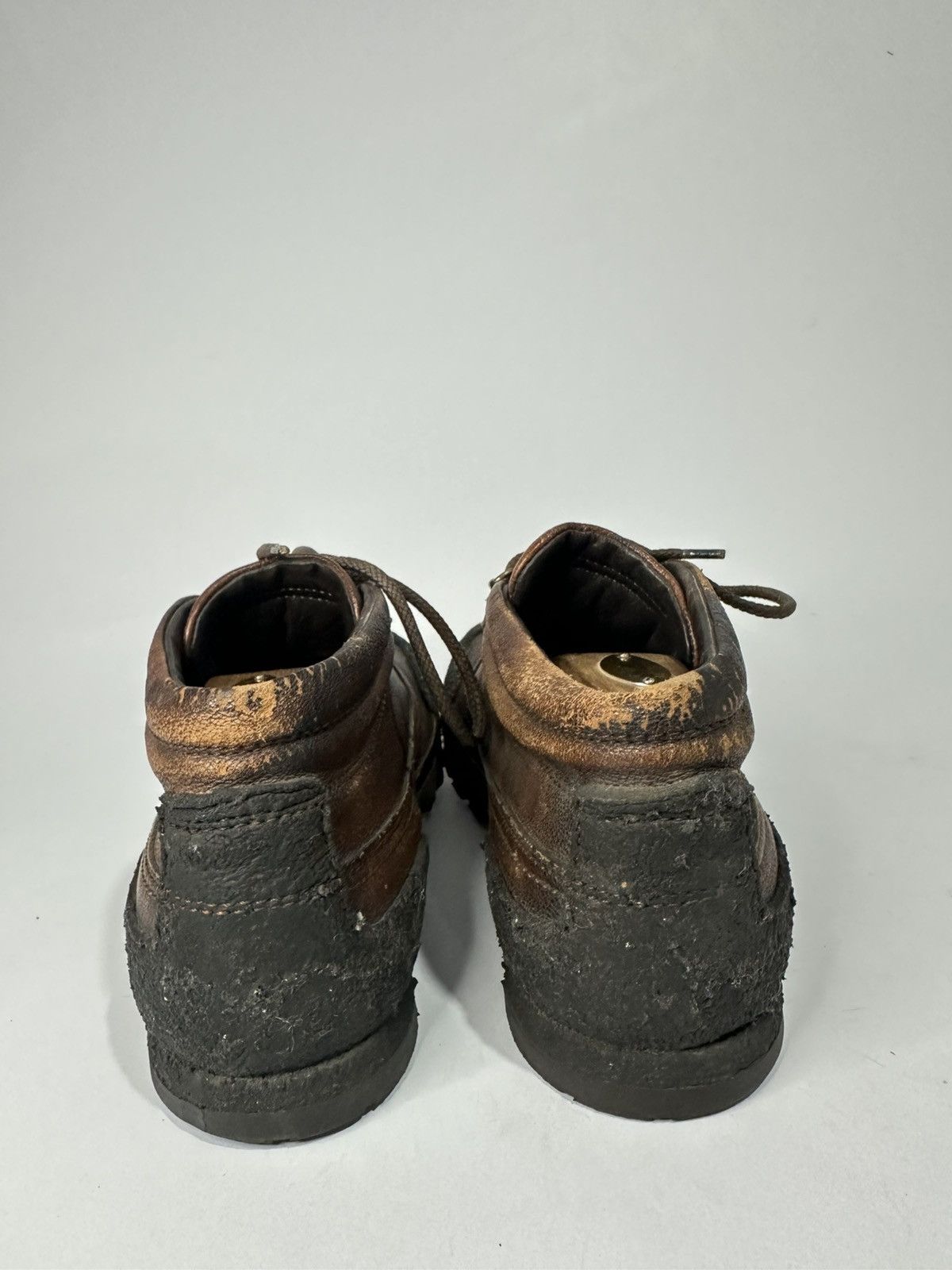 Dolce & Gabbana DOLCE & GABBANA Brown Deerskin Leather Hiking Boots. Size US 9.5 / EU 42-43 - 5 Thumbnail