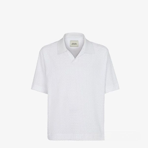 Fendi o1w1db10724 Polo Shirt in White Size US L / EU 52-54 / 3 - 1 Thumbnail