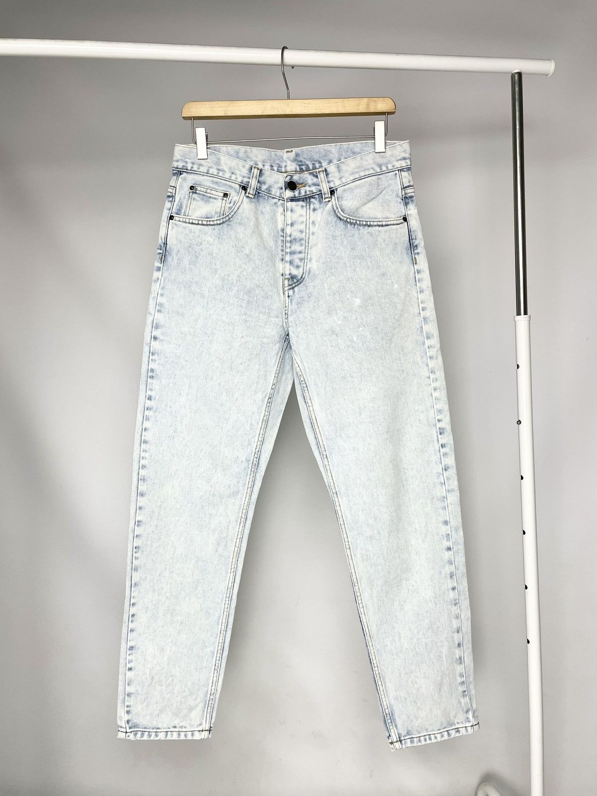 Carhartt Carhartt Newel Pant Vintage Light Blue Denim Jeans Size US 30 / EU 46 - 6 Thumbnail