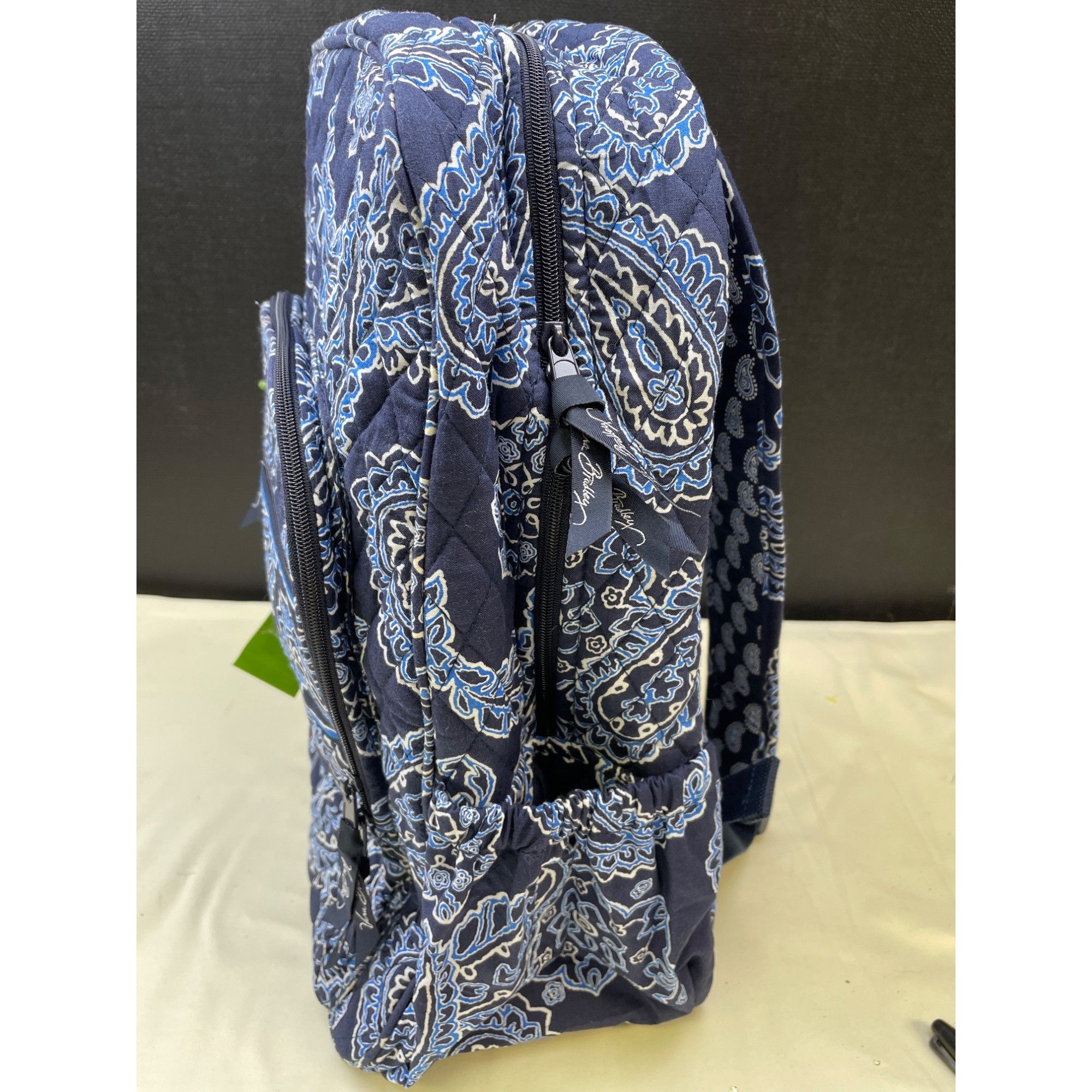 Vera Bradley Vera Bradley Blue Bandana Women's Campus Backpack SKU 6093 Size ONE SIZE - 4 Thumbnail