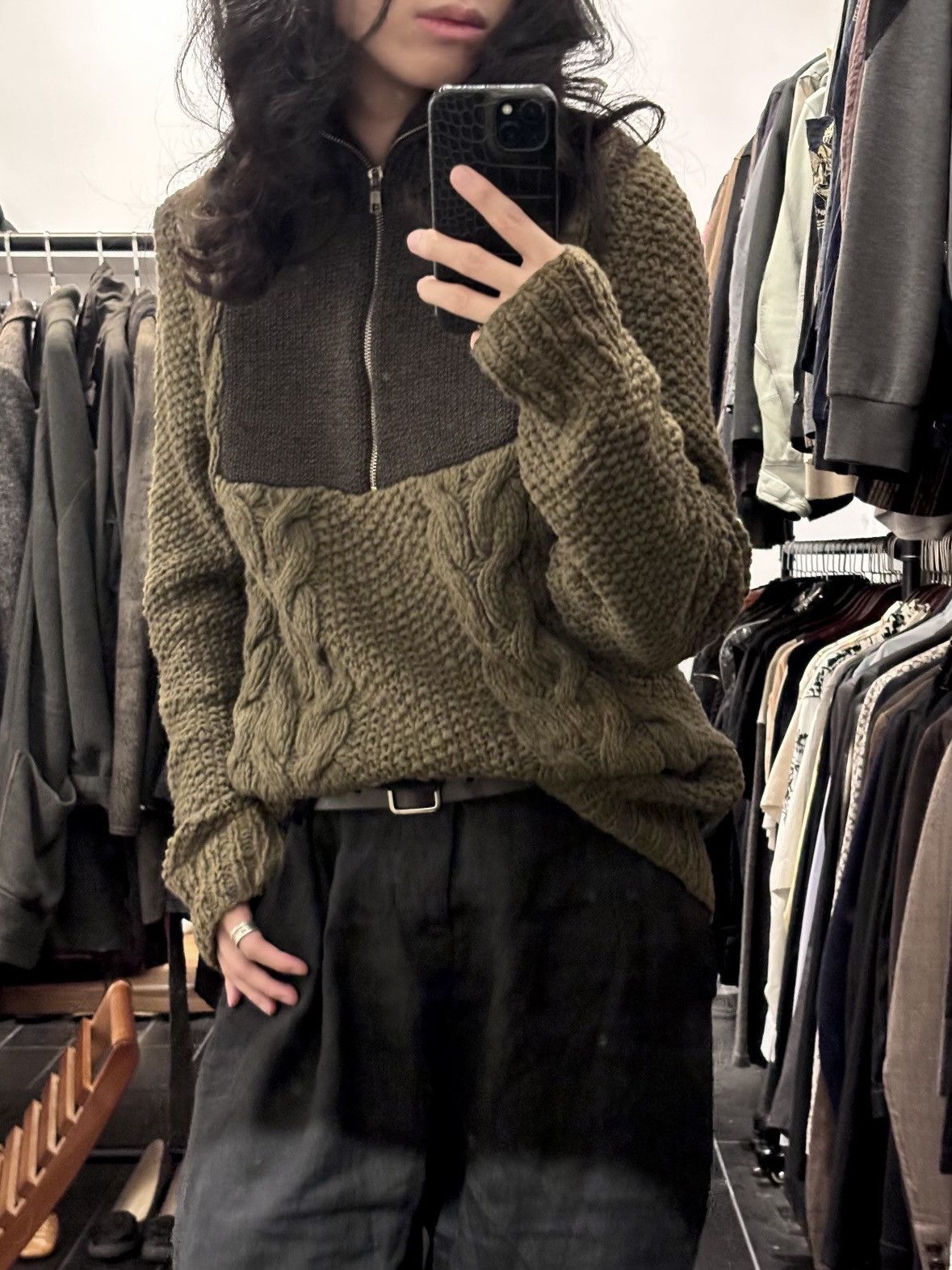 Maison Margiela Maison Martin Margiela | AW2011 Patchwork High-Neck Sweater Size US M / EU 48-50 / 2 - 1 Thumbnail
