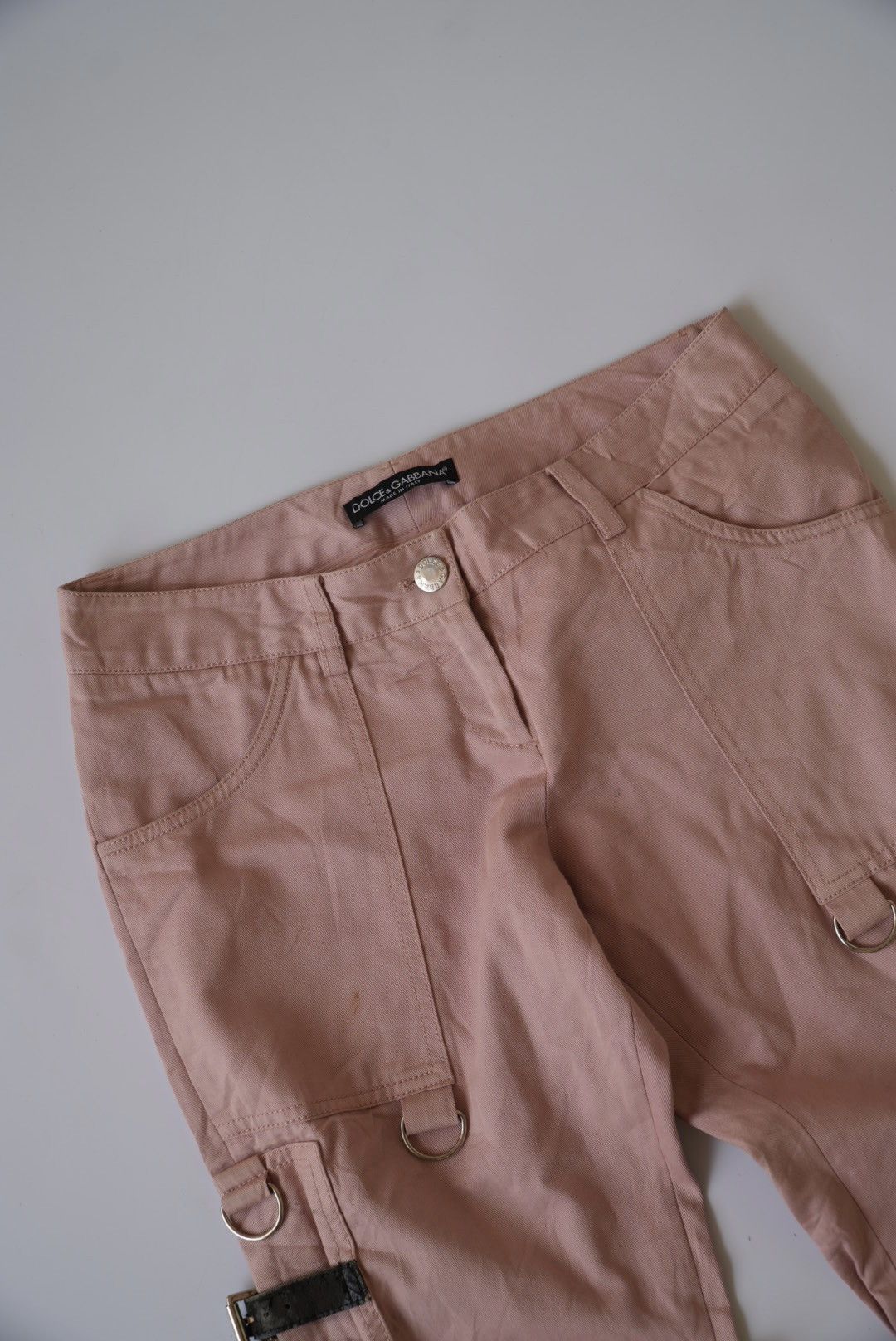 Dolce & Gabbana Dolce & Gabbana S/S 2003 “Sex & Love” Pink Bondage Pants Size 26" / US 2 / IT 38 - 5 Thumbnail