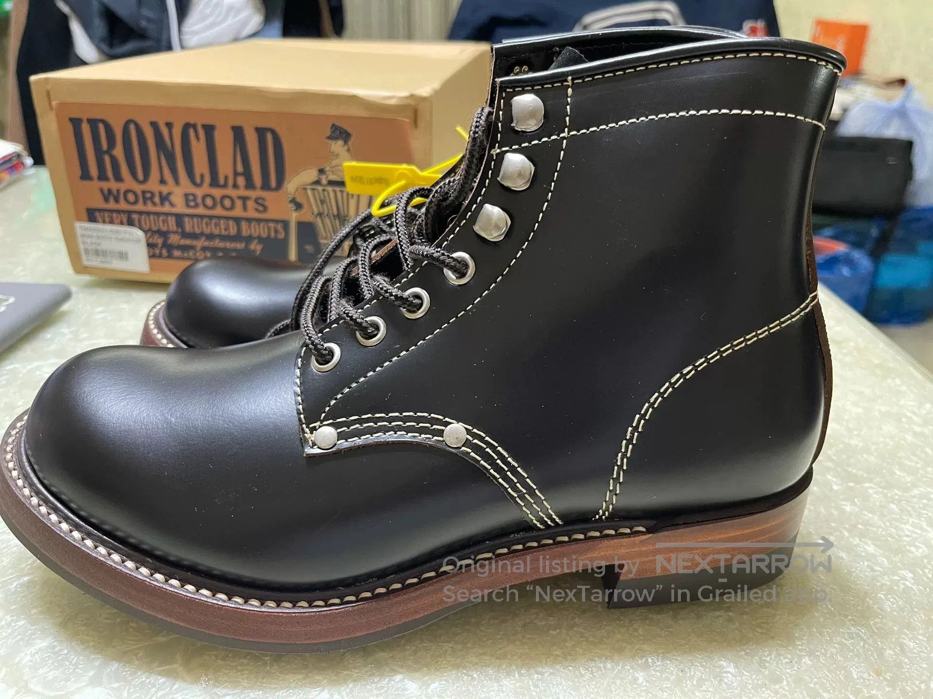TOYS McCOY Toys McCoy Japanese Leather Work Boots TMA2001. Size US 7.5 / EU 40-41 - 2 Thumbnail