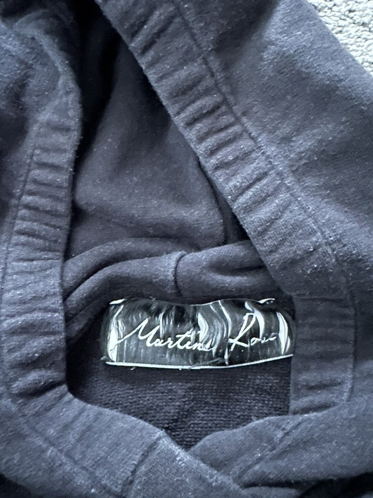Martine Rose Martine Rose Black Collapsed Hoodie Size US M / EU 48-50 / 2 - 2 Thumbnail
