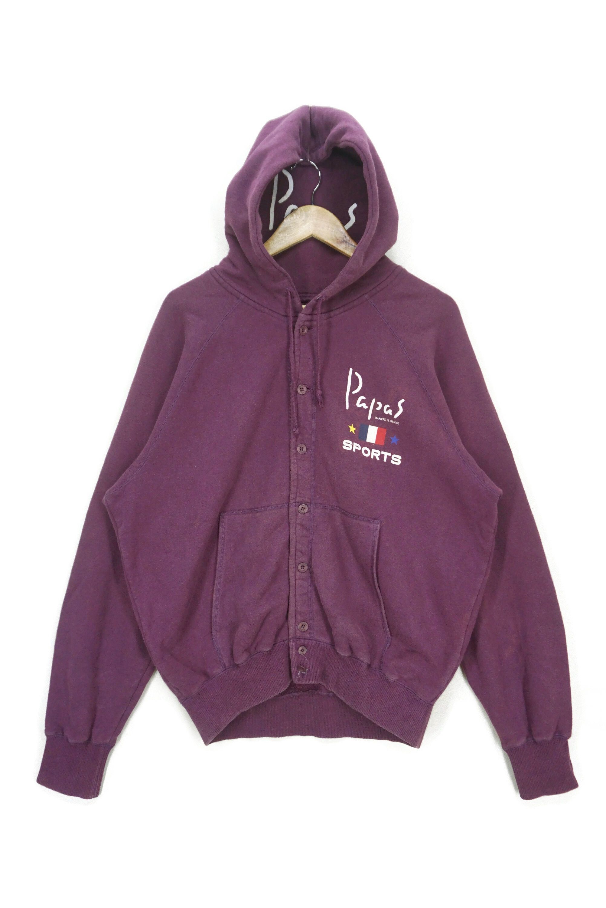 Japanese Brand Vintage Papas Maniere de Heming Button Up Distressed Hoodie Size US L / EU 52-54 / 3 - 1 Thumbnail