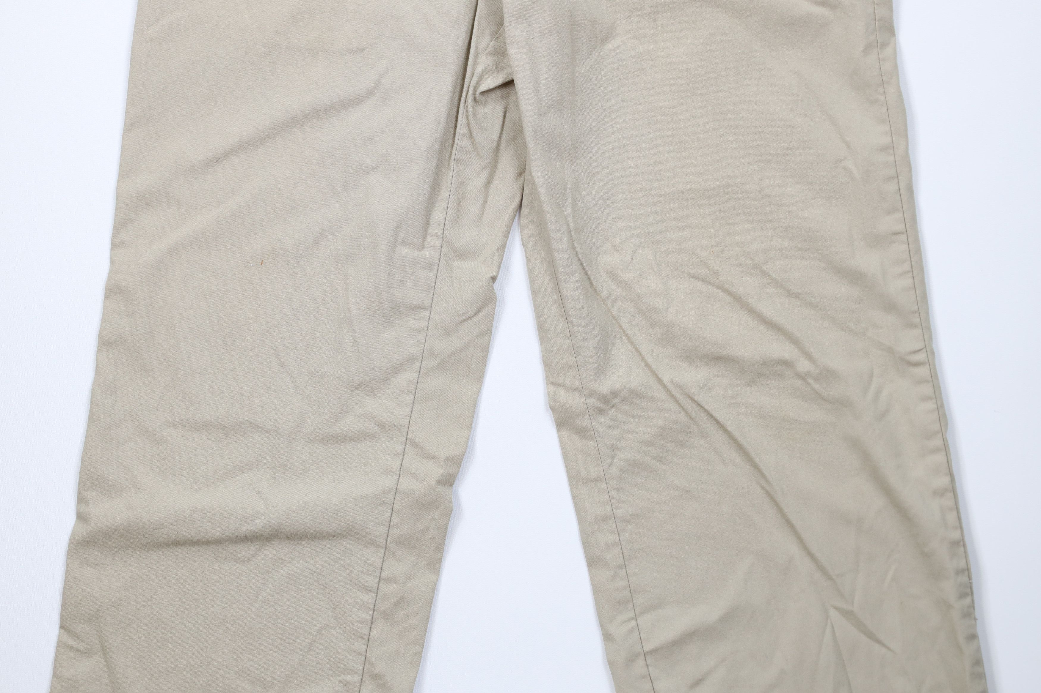 Vintage Vintage 90s Streetwear Wide Leg Loungewear Pants Beige Khaki Size US 34 / EU 50 - 3 Thumbnail