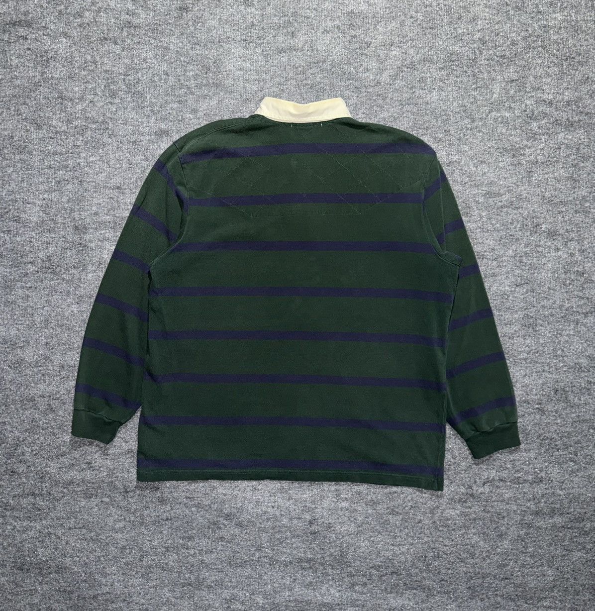 Polo Ralph Lauren Polo Sport RL Green Stripe Rugby Shirt XL Size US XL / EU 56 / 4 - 6 Thumbnail