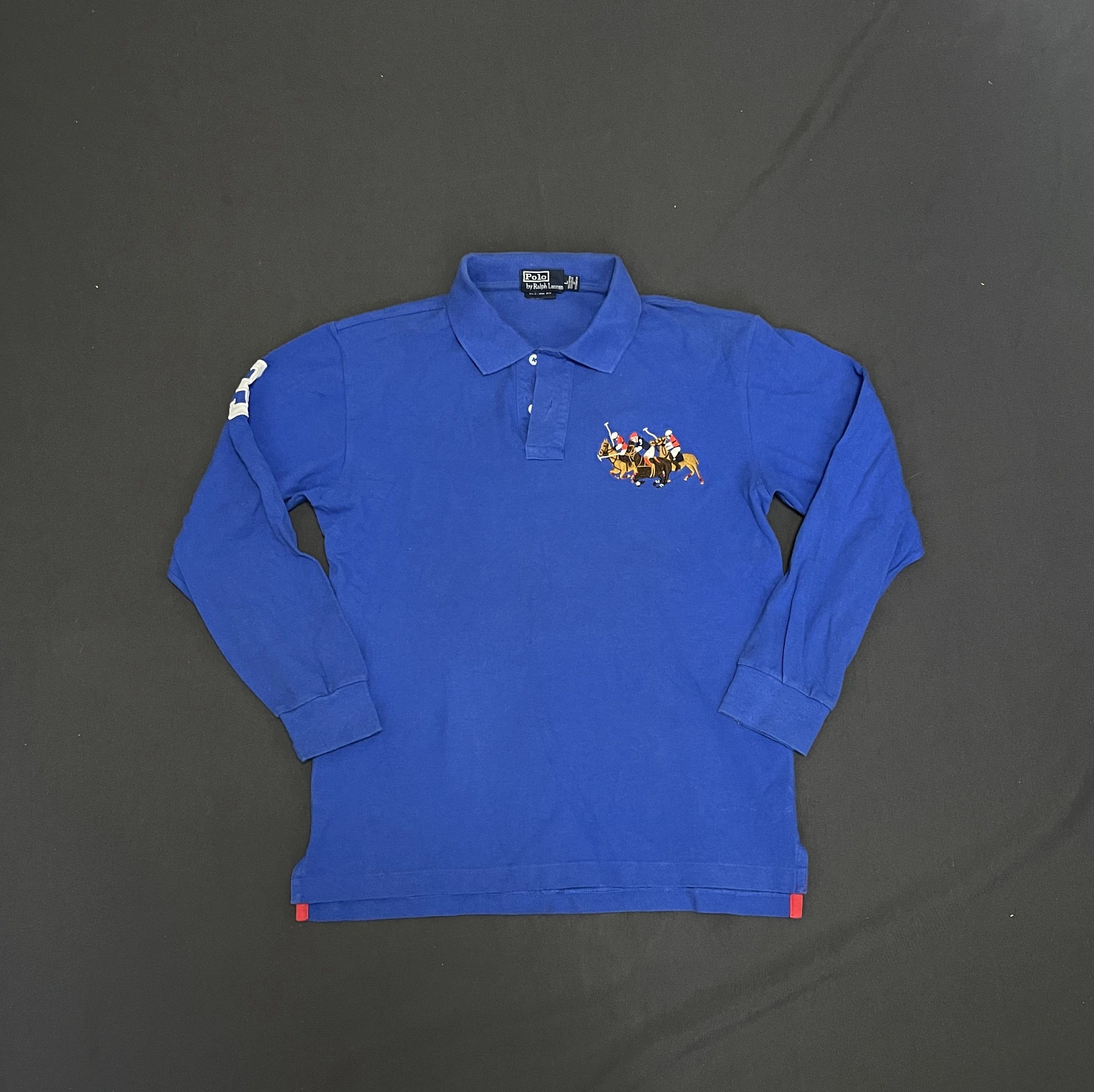 Polo Ralph Lauren Polo Ralph Lauren longsleeve rugby big pony blue Size US L / EU 52-54 / 3 - 1 Thumbnail