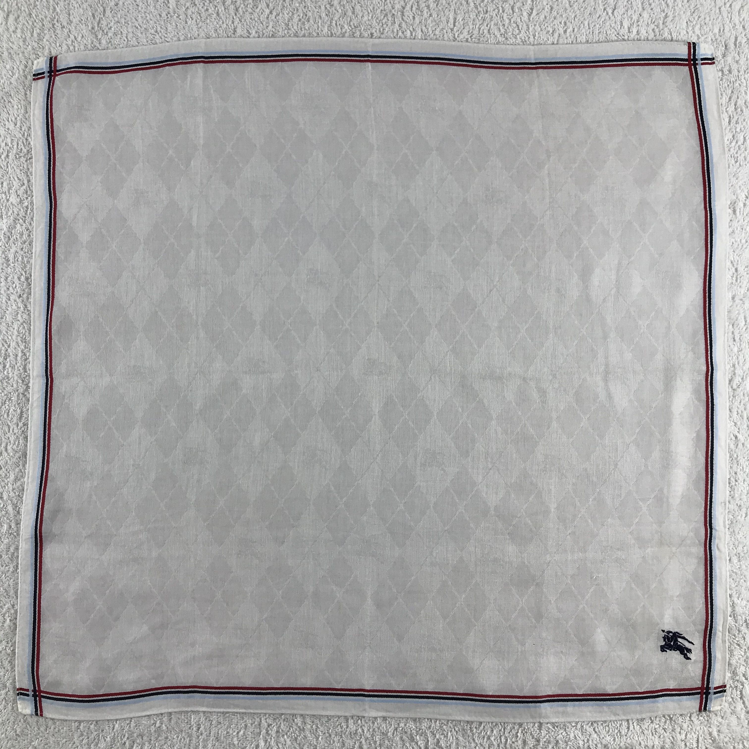 Burberry × Vintage Burberry Bandana / Handkerchief / Neckerchief - S284 Size ONE SIZE - 1 Thumbnail