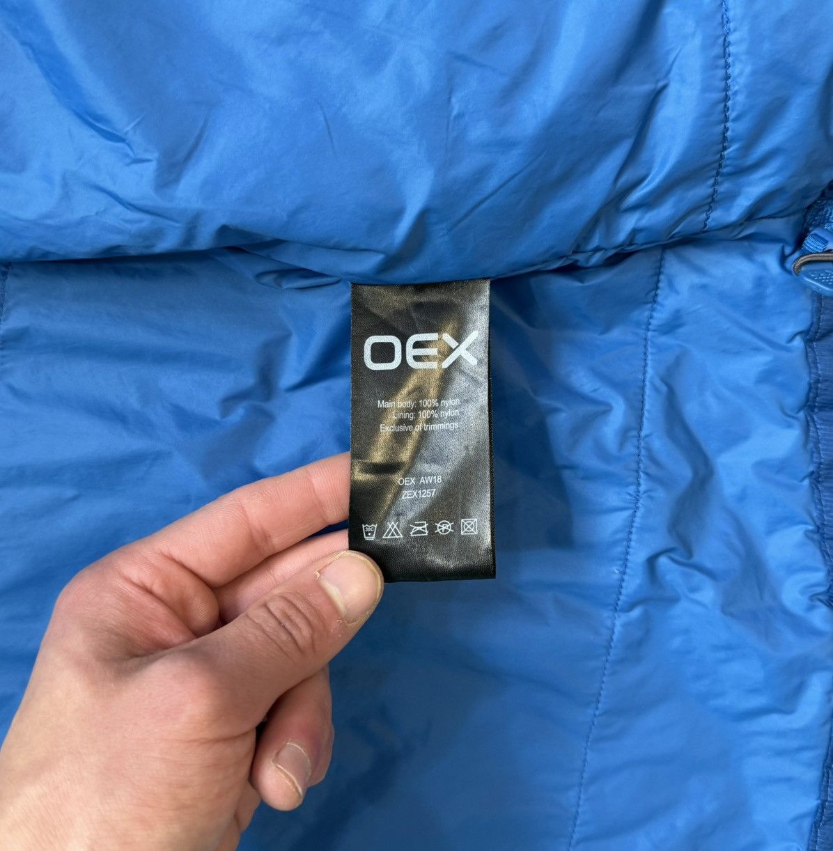 Other UK Men OEX Insulated Outdoor Jacket M Hiking Shell UK Blue Size US M / EU 48-50 / 2 - 10 Thumbnail