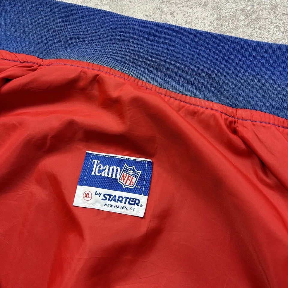 NFL × Starter × Vintage NEW YORK GIANTS STARTER SATIN JACKET MADE IN USA SIZE XL Size US XL / EU 56 / 4 - 5 Thumbnail
