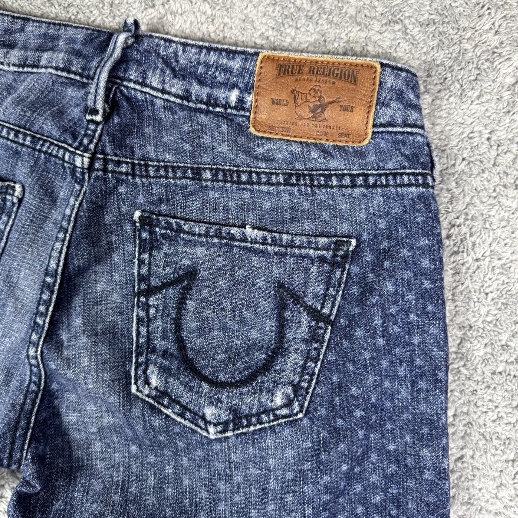 True Religion VINTAGE True Religion Shorts Womens 27 Mini USA Made Flag Denim Cassie Jeans Blue XS?? Size 27" / US 4 / IT 40 - 5 Thumbnail
