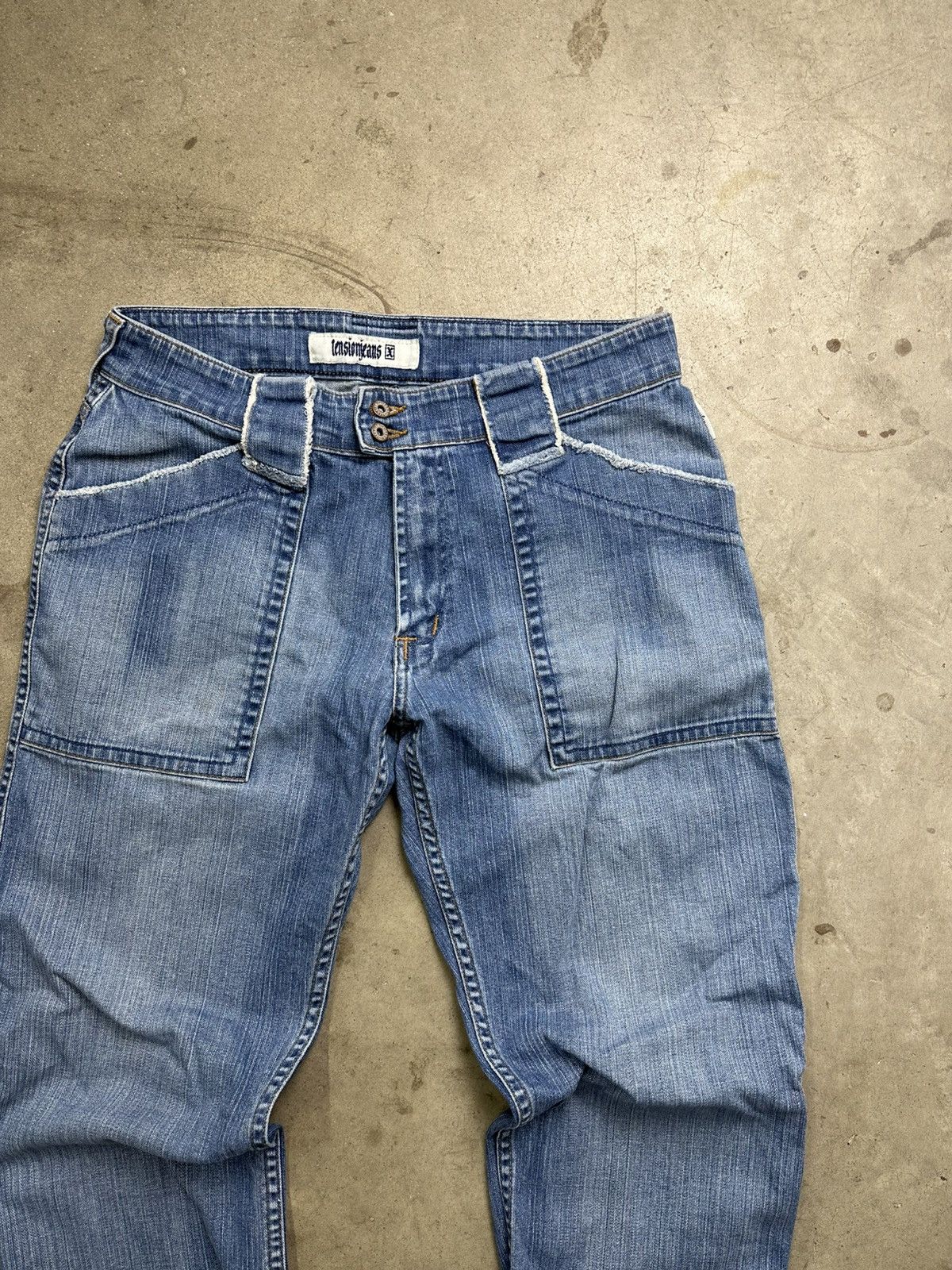 Other Y2K Light Wash Straight Cut Denim Tension Jeans Loose 34" Size US 34 / EU 50 - 2 Thumbnail