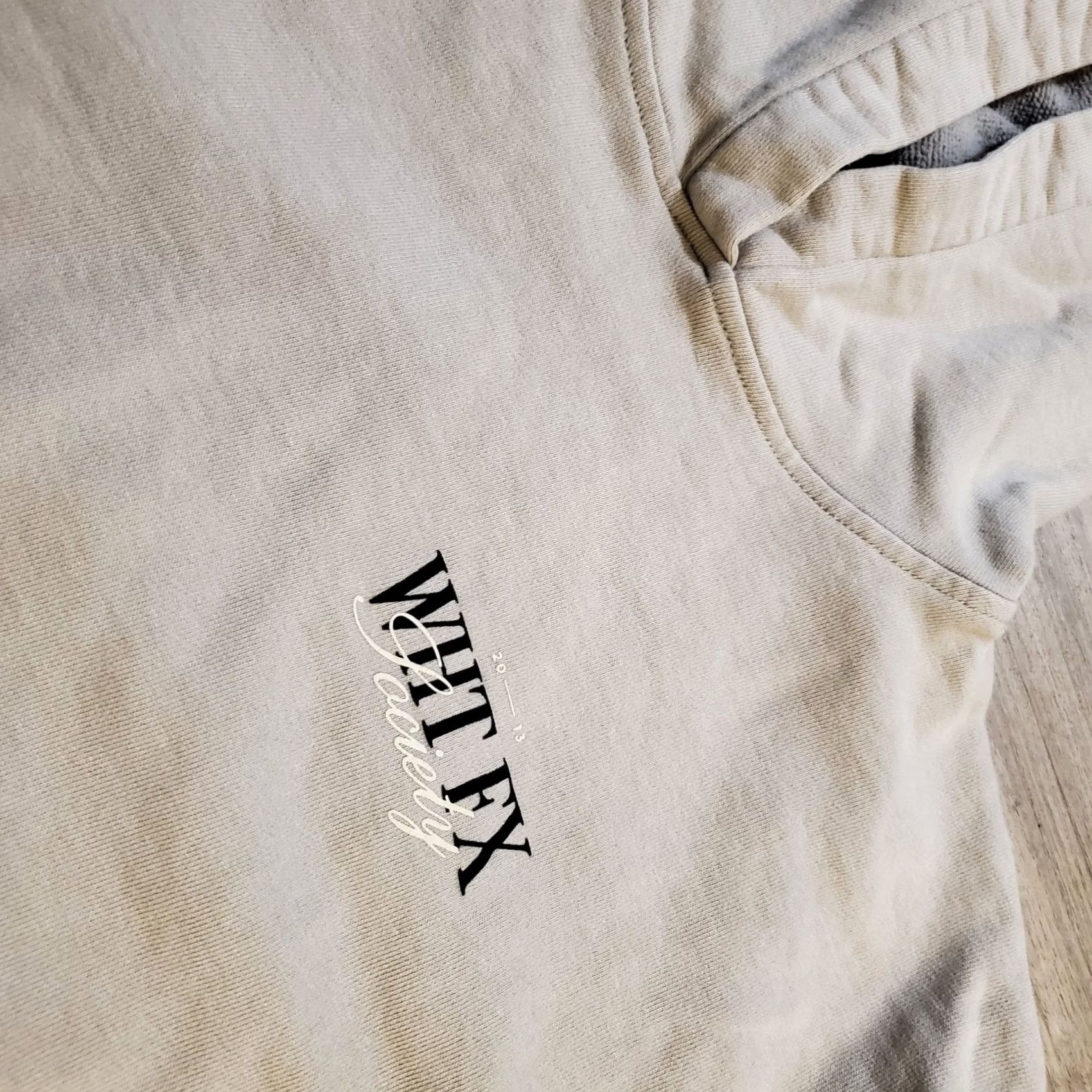 Vintage White Fox Society Womens L/XL Gray Hoodie Hooded Sweatshirt Spellout Size L / US 10 / IT 46 - 3 Thumbnail