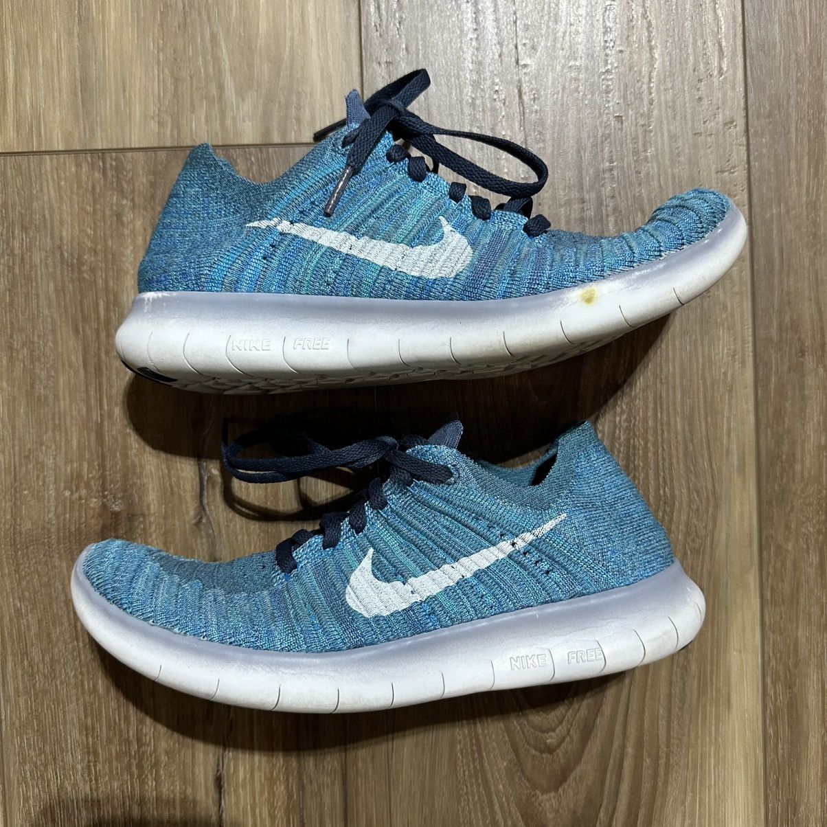 Nike Nike Free Rn Flyknit 2016 “Ocean Fog” Blue, Size 8 Size US 8 / IT 38 - 1 Thumbnail