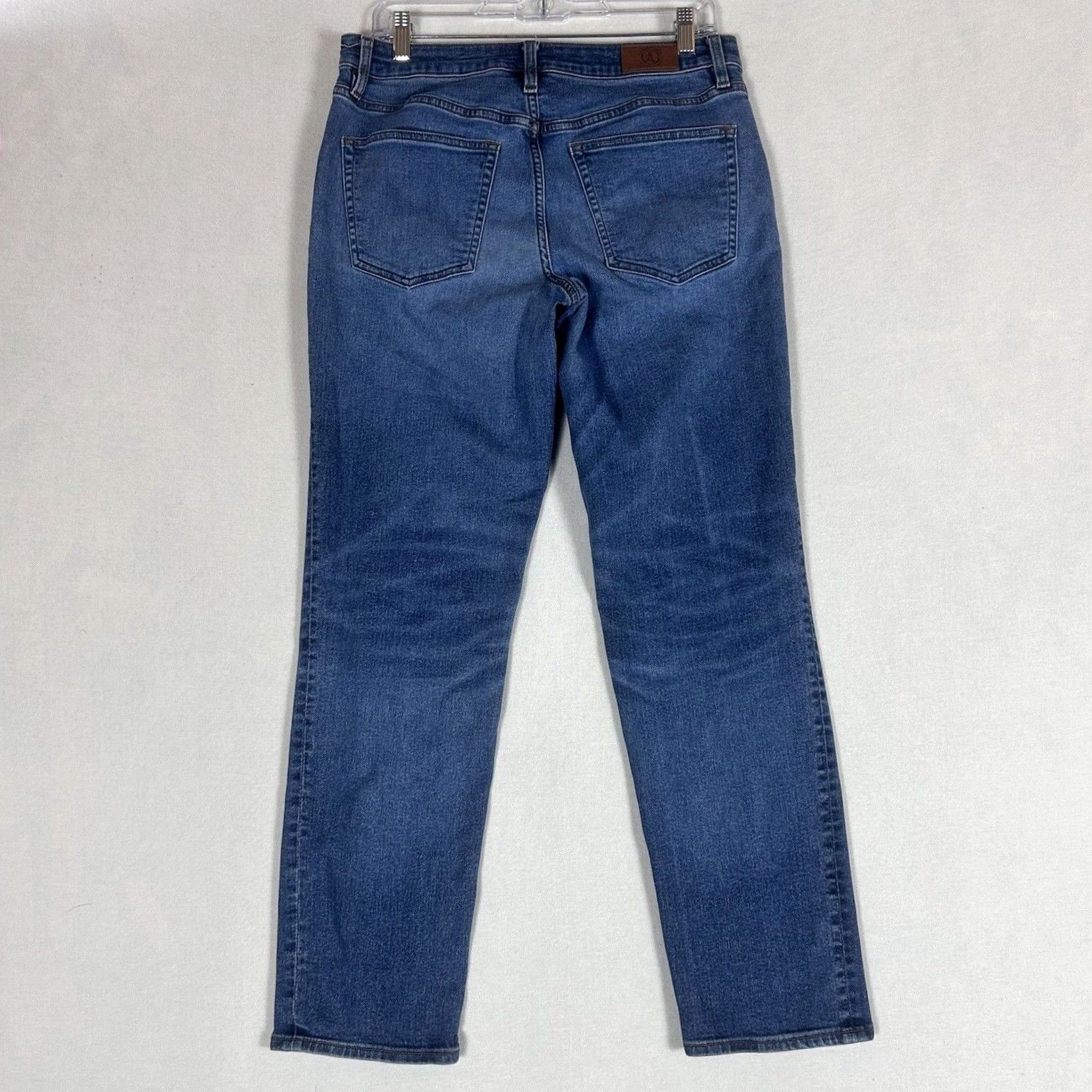 Lands' End Lands' End Mid Rise Curvy Skinny Jeans Womens Size 6 Medium Wash Denim Blue Jeans Size 28" / US 6 / IT 42 - 5 Thumbnail