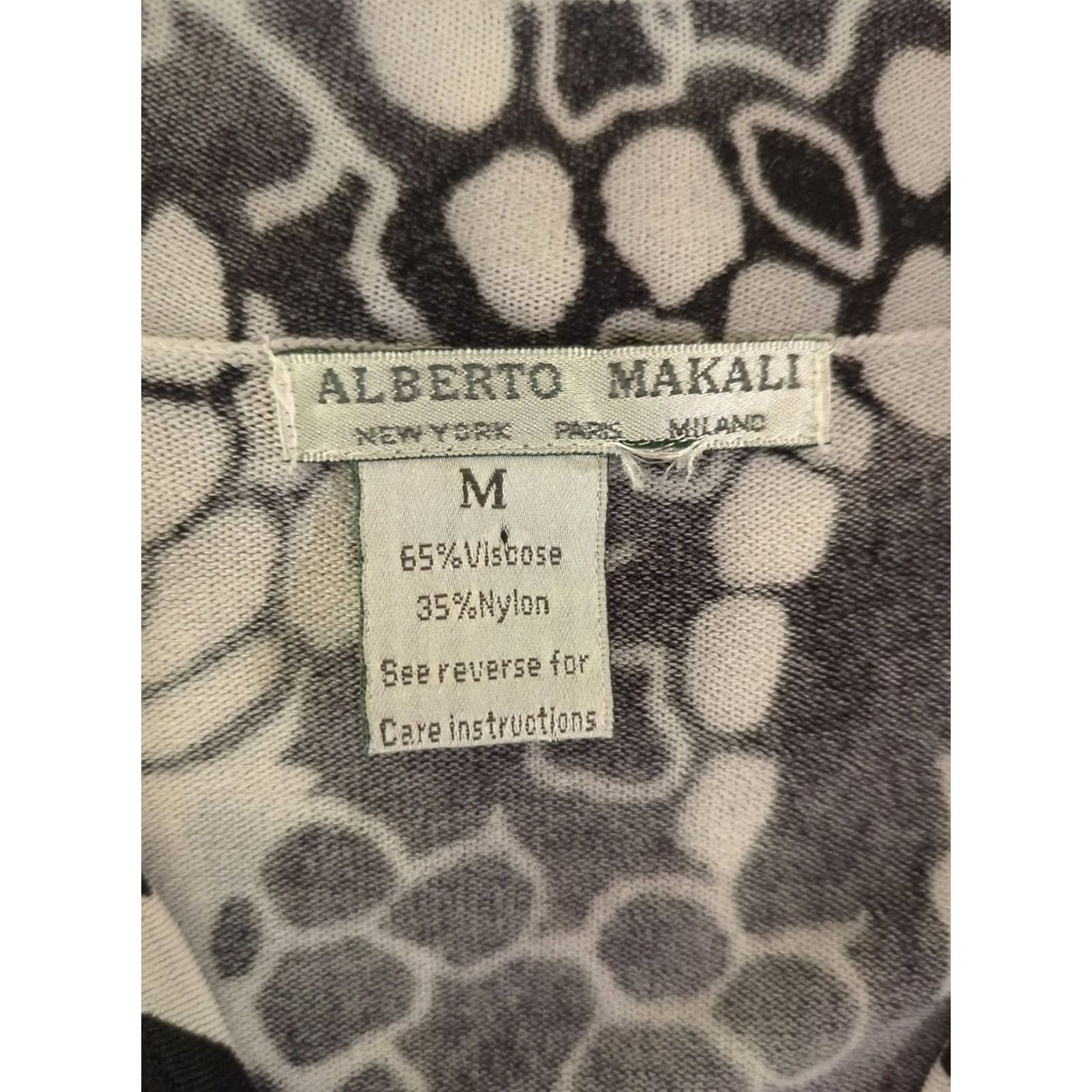 Vintage Alberto Makali Blouse M Women's Beaded 3/4 Sleeve Black Grunge Fairy Abstract Accessories Beaded Womens Size M / US 6-8 / IT 42-44 - 5 Thumbnail