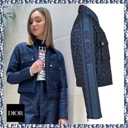 Image of Dior O1W1Db10124 Jacket In Blue, Women's (Size XL)