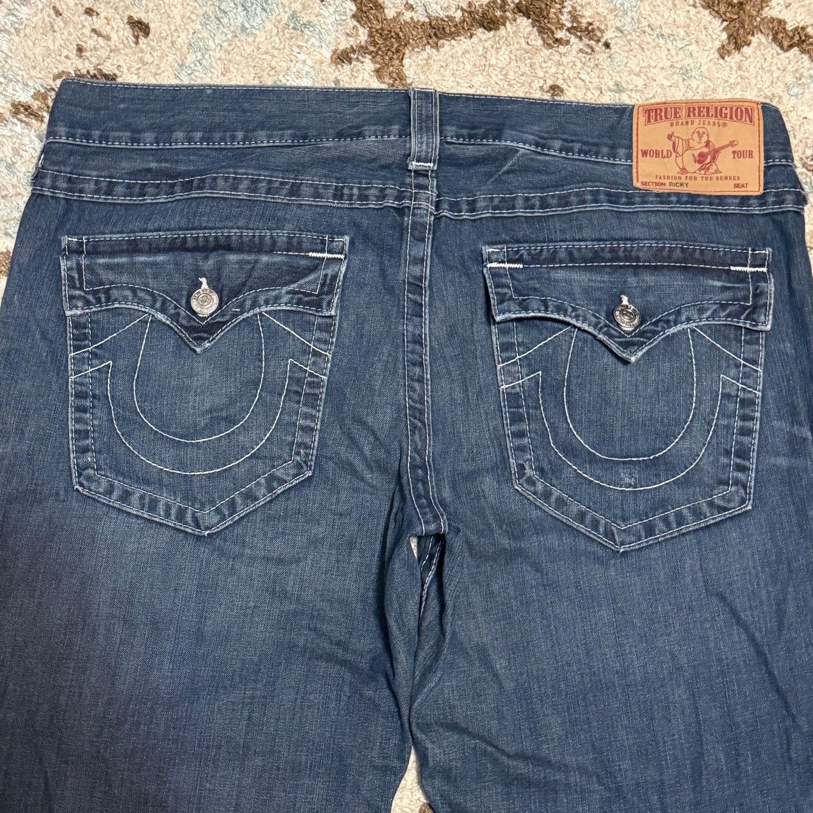 True Religion Vintage True Religion Ricky Baggy Jeans Size 40x34 Y2K Size US 40 / EU 56 - 3 Thumbnail