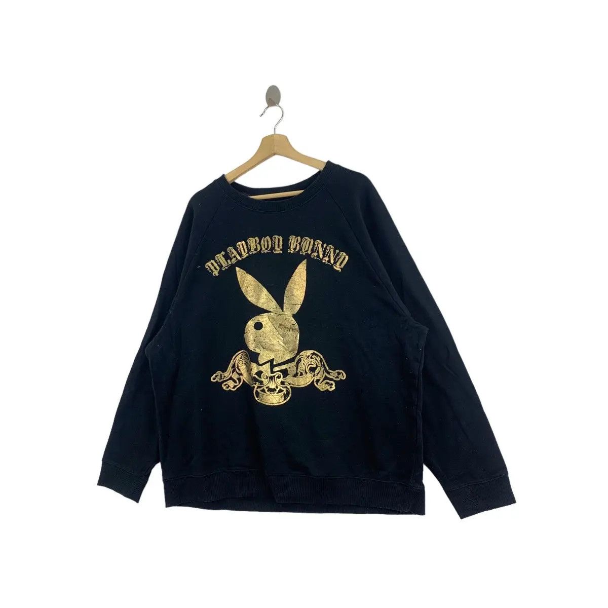 Playboy Vtg PLAYBOY MAGAZINE Rabbit Head Bunny Gold Sweatshirt Size XL / US 12-14 / IT 48-50 - 4 Thumbnail