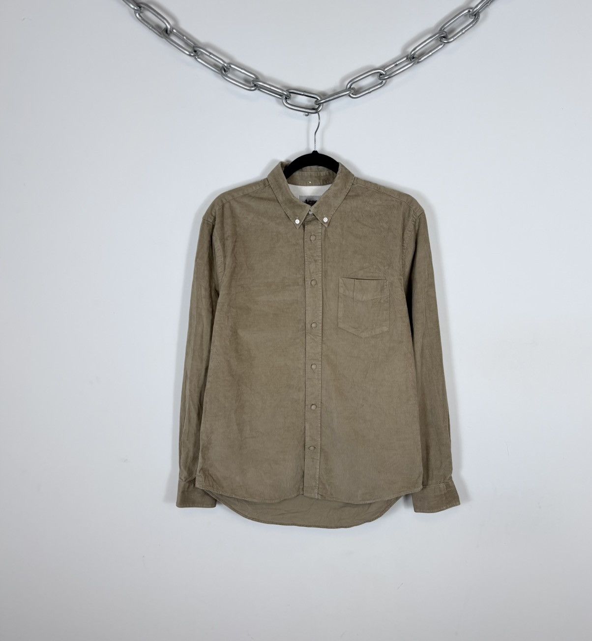 Acne Studios Acne Studios Isherwood Corduroy Velvet Long Sleeve Shirt Size US M / EU 48-50 / 2 - 1 Thumbnail