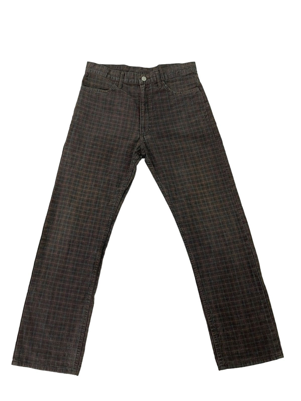 Beams Plus Moleskin Faded Check Jeans Beams Japan Regular 7🟦2 Size US 31 - 2 Thumbnail