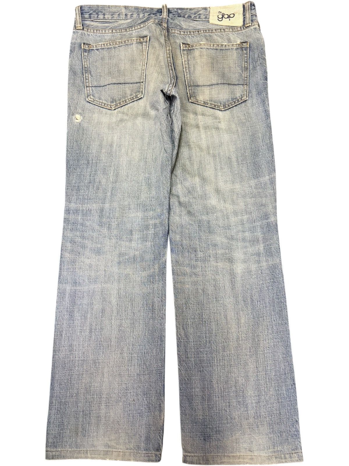 Gap Vintage Gap Mud Wash Distressed Jeans Size US 33 - 2 Thumbnail