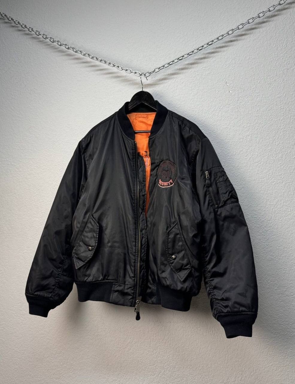 Vintage Okamoto Security MA1 Bomber Jacket Faded Size US L / EU 52-54 / 3 - 13 Thumbnail