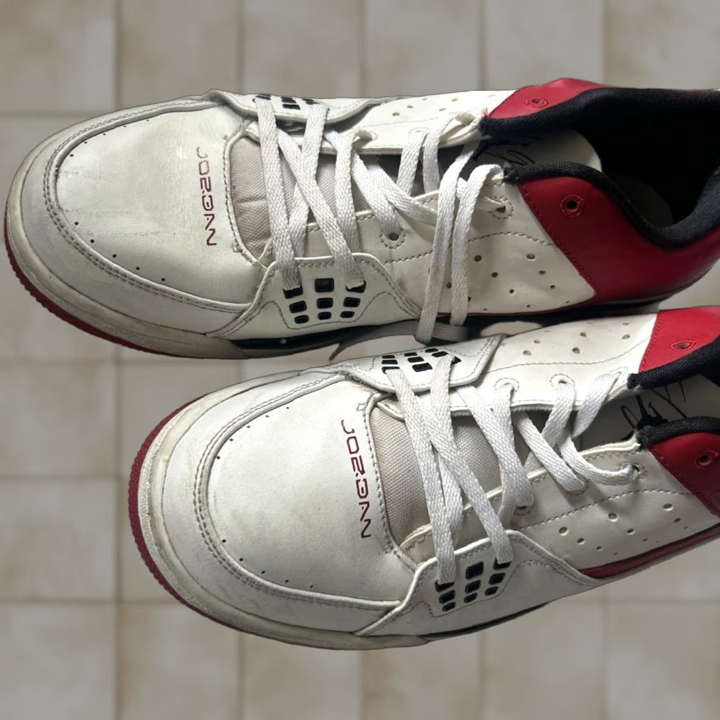 Jordan Brand Air Jordan Flight SC 1 White / Sneaker / Sz 11 / 599929 101 - Jordan SC-1 Low Black Red, Leather, Rubber Sole, Athletic Basketball Shoes, Mens, 2013 Size US 11 / EU 44 - 1 Thumbnail