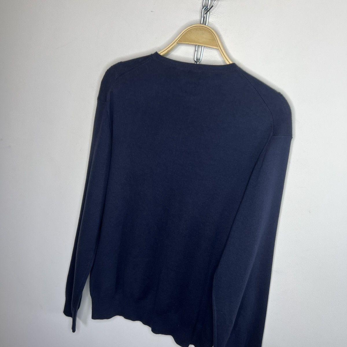 Polo Ralph Lauren × Vintage Vintage Polo Ralph Lauren Sweater Knitted Navy Blue Size US M / EU 48-50 / 2 - 9 Thumbnail