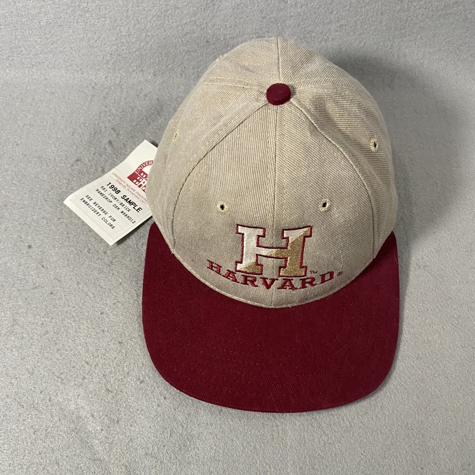 Other Vtg Harvard University Square Hat Baseball Cap USA Made NEW Size ONE SIZE - 1 Thumbnail
