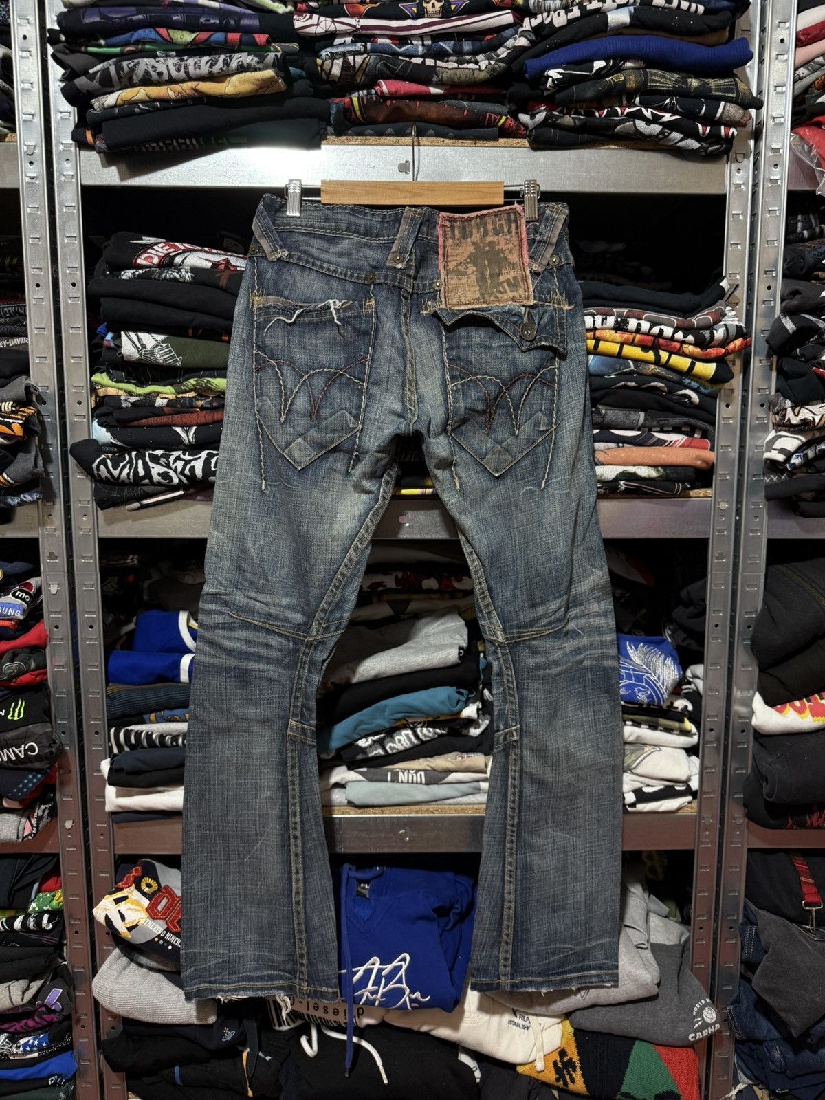 Japanese Brand Vintage Avant Garde Tough Jeansmith 3D Jeans Archive Y2K Size US 30 / EU 46 - 2 Thumbnail